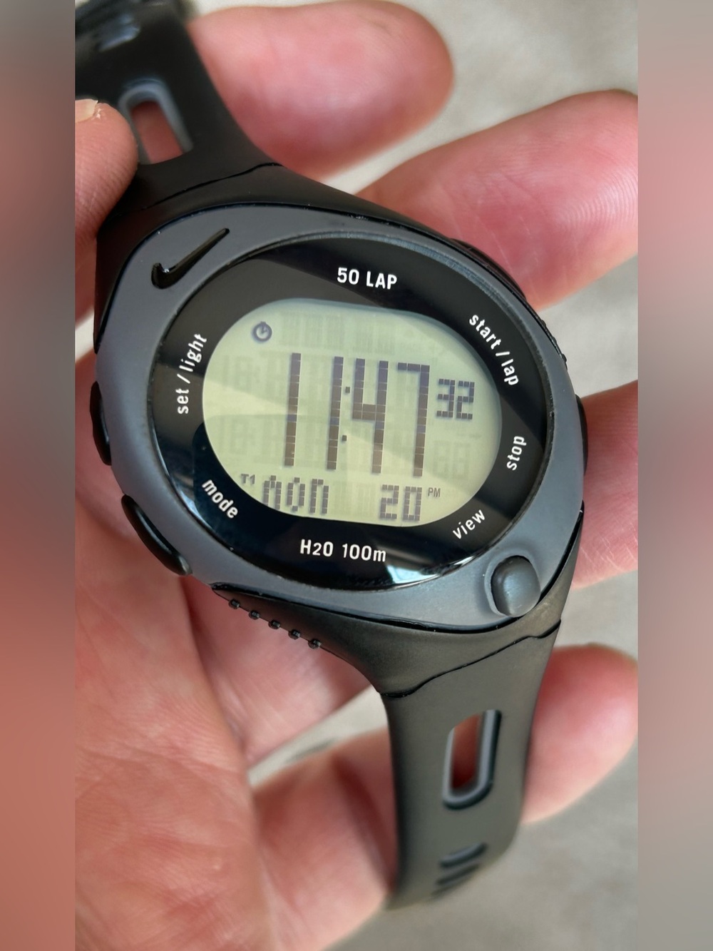Nike Triax Black Digital Sport Watch- Unisex